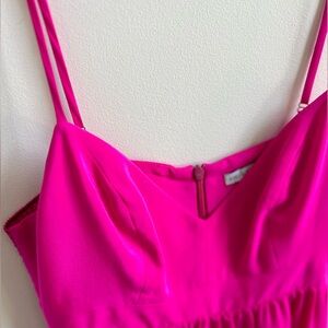 Amanda Uprichard Highlighter Pink Dress
